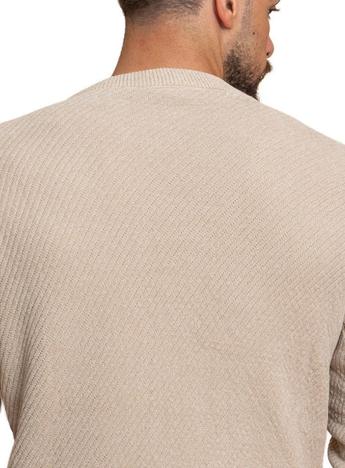 Beige Design 2440 Round Pullover - Khotwh